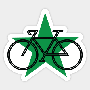 Bike Star green Sticker